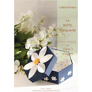 Tutorial para hacer una caja de cartón con tapa en forma de margarita