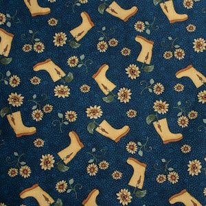 Cupón tela Benartex "Botas"