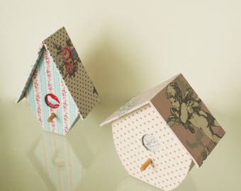 Shabby-chic birdhouse  for your decoration