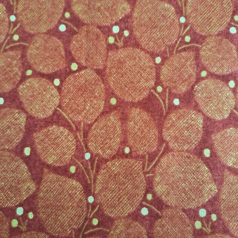 Fat quarter couleur brique Textured Leaves Windham Fabrics image 5