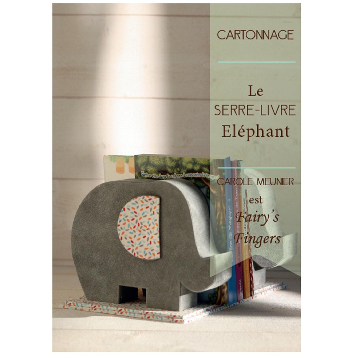 Cartonnage Tutorial in French to Make Bookends Etsy