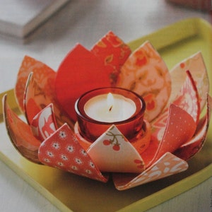 Cartonnage tutorial of a tealight holder image 3