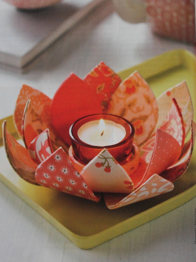 Cartonnage tutorial of a tealight holder image 3