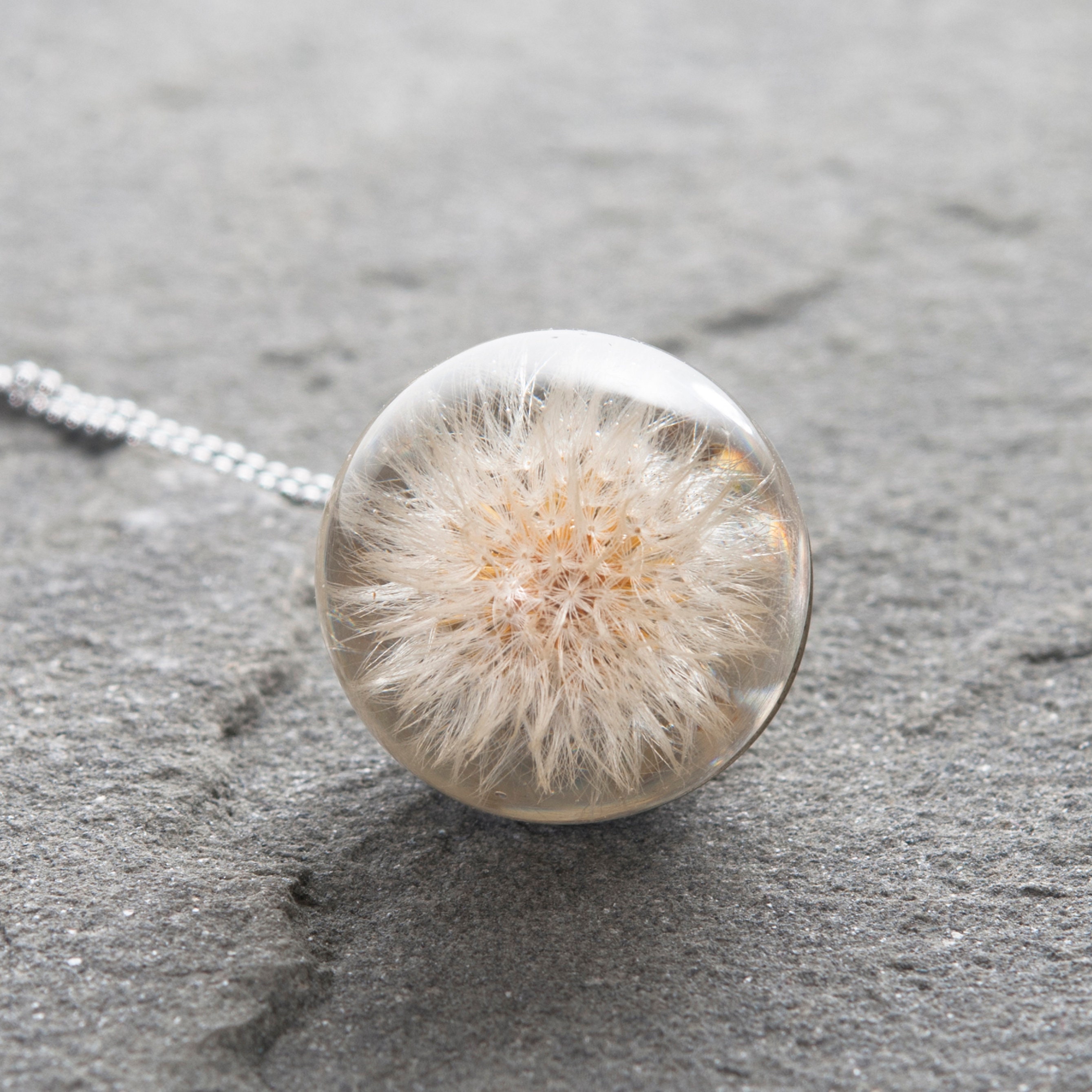 Dandelion resin hotsell necklace