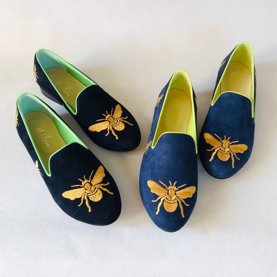 Zapatos de bordado con abejas Zapatos de verano - Etsy México