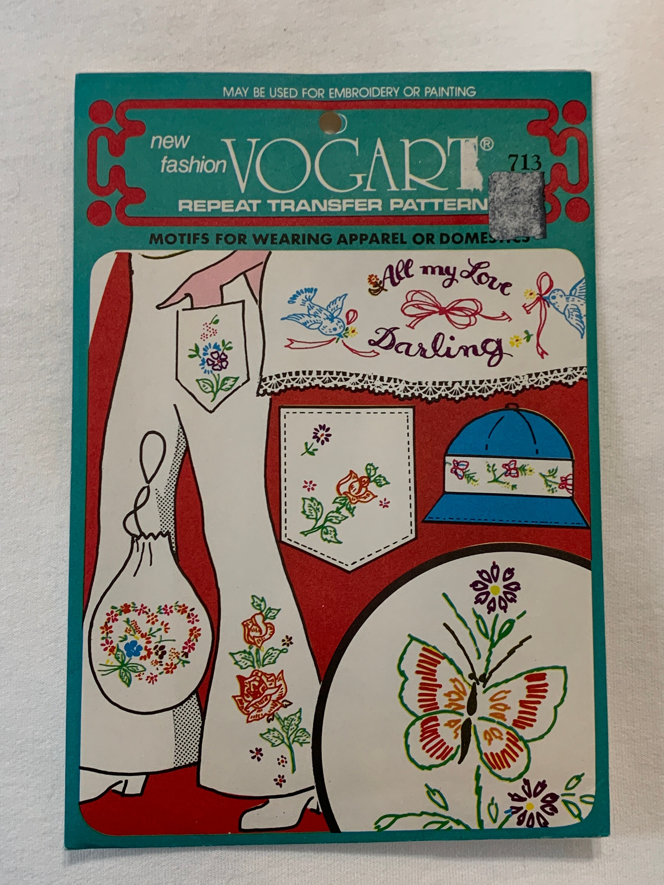 Vogart transfer patterns designs for embroidery needlework Etsy