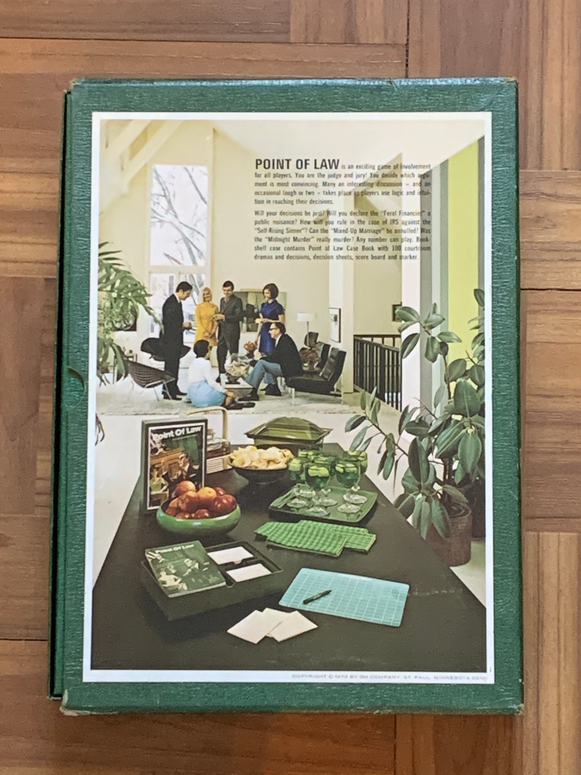 Point of Law board game vintage 1972 court room dramas 3M Etsy