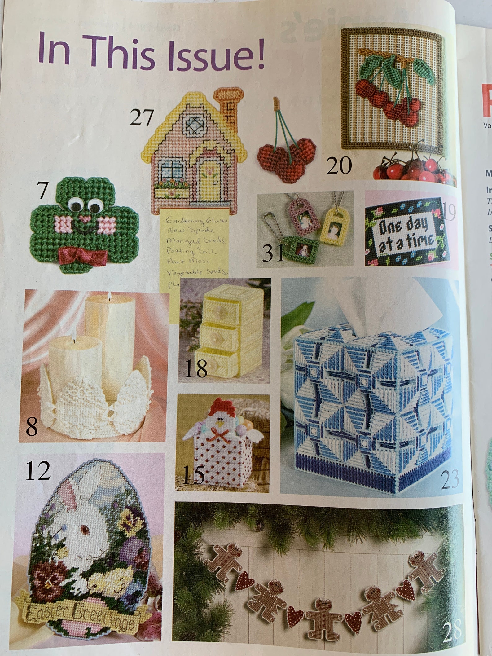 Annies Plastic Canvas magazine St Patricks Easter patterns Etsy
