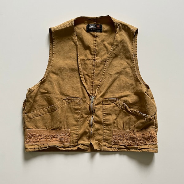 60s Sears Hunting Vest - L