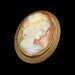 Caroline Kojian reviewed Vintage Shell Cameo Brooch Pin Pendant Mid Century Carved Gold Filled Fine Detail Beautiful