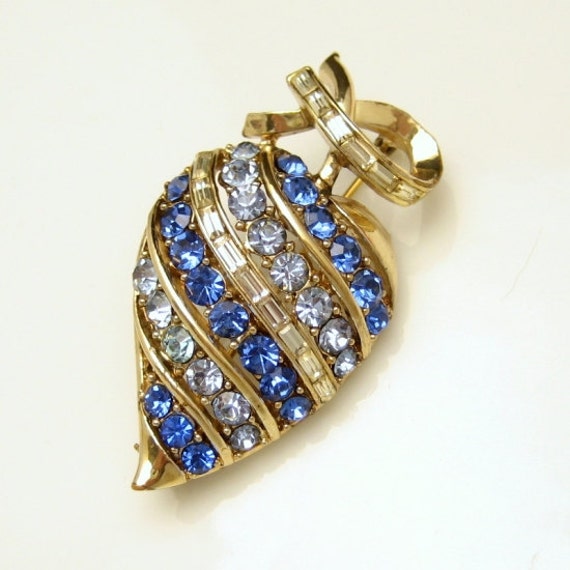 CORO PAT PEND Vintage Brooch Pin Mid Century Larg… - image 3