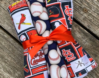 St. Louis Cardinal Baseball Burp Cloths