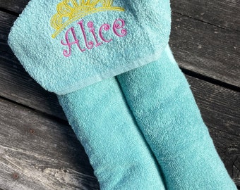 Infant/Kids Hooded Bath Towel - Crown