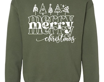 Merry Merry Christmas Tree  Christmas Shirts
