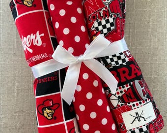 Custom Nebraska Burp Cloths