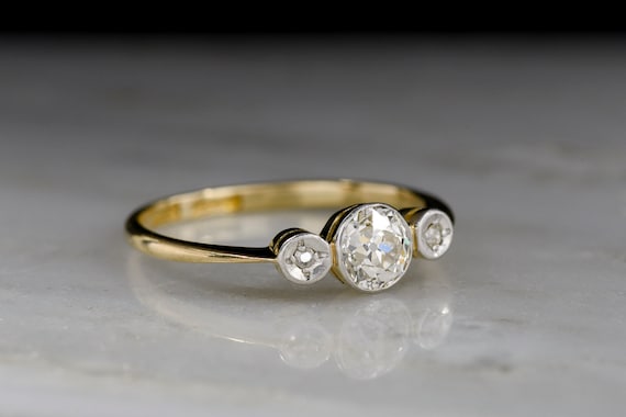 Antique Victorian Engagement Ring: Early 1900s Tw… - image 2