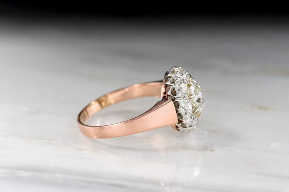 c. Late 1800s Old Mine Cut Diamond Cluster Ring i… - image 3