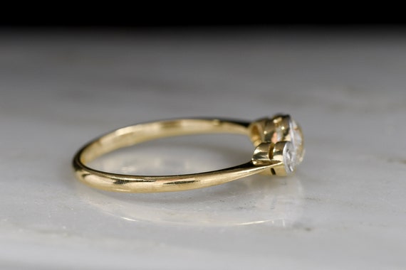 Antique Victorian Engagement Ring: Early 1900s Tw… - image 3