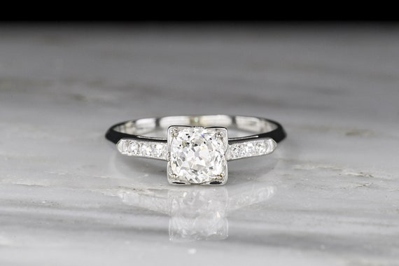 Mid century modern engagement cheap rings