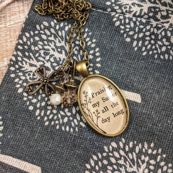 Buy Praising My Savior All the Day Long Necklace Blessed Assurance