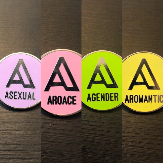 A Is For Agender Hard Enamel Agender Lgbtqia Pride Pin Etsy