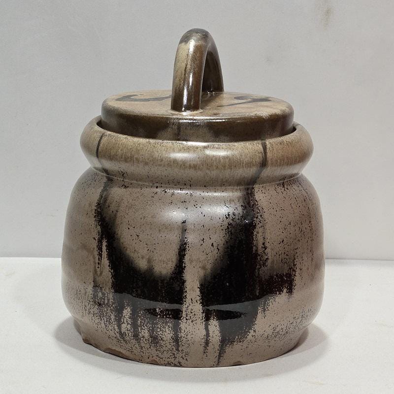 Blue Mountain Pottery Medium Canister in Mocha Glaze