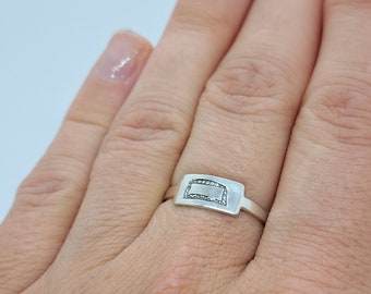 Solid Sterling Silver Aerial Lift Bridge of Duluth Ring, Available in Your Size, 925 Solid Sterling Silver Finger Ring, Makes a Great Gift!