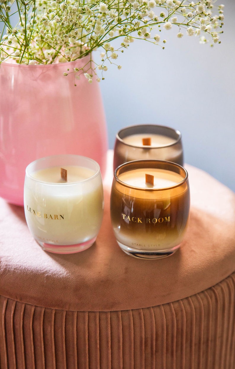 Tack Room Candle - Soy Wax - Notes of Leather, Tobacco & Wood - Stable ...