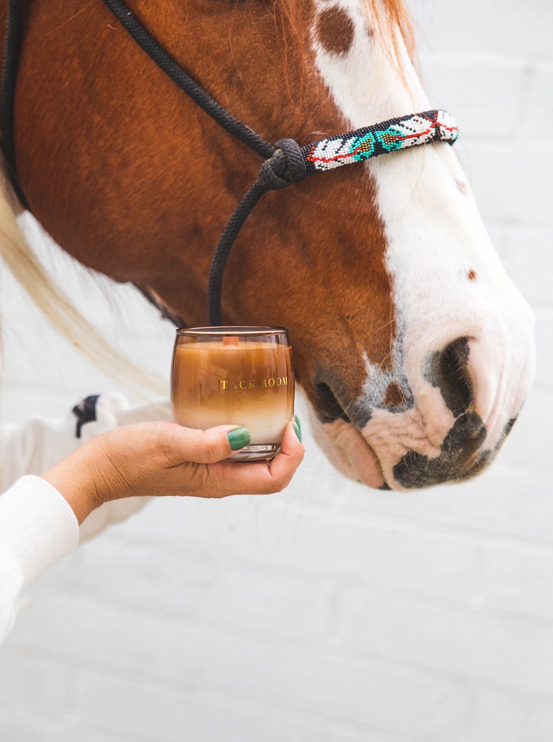 Tack Room Candle - Soy Wax - Notes of Leather, Tobacco & Wood - Stable ...