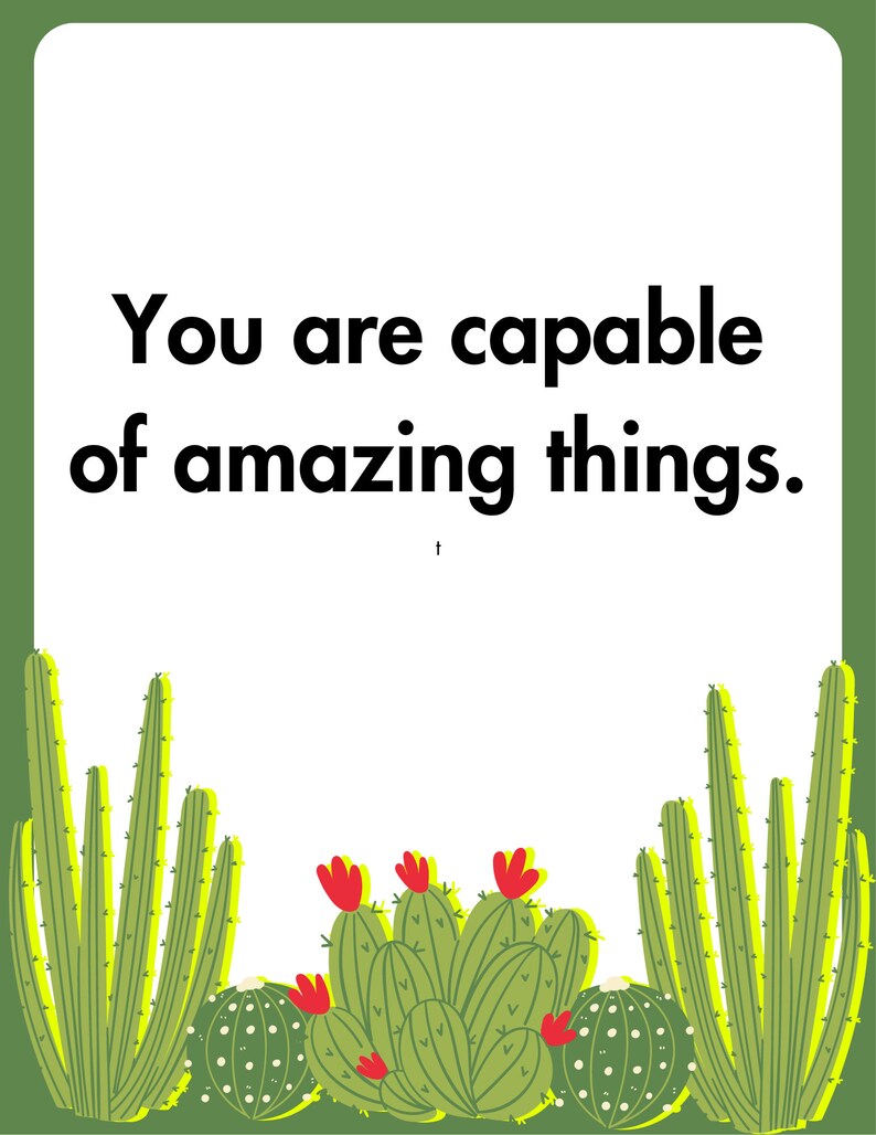 Cactus Ropes Quotes Cactus-themed Classroom Quotes - 20 Instant Digital Downloads - Etsy