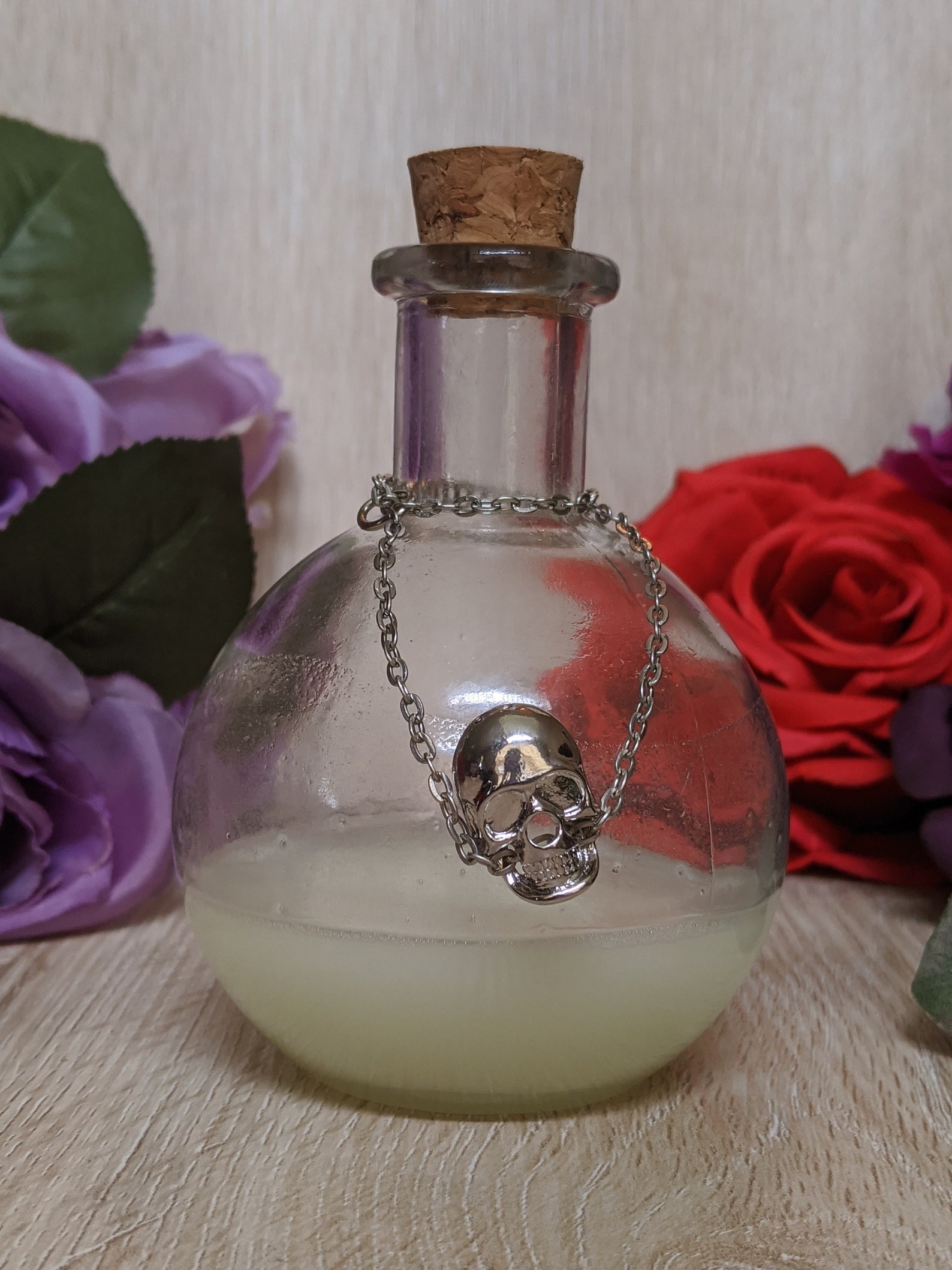 Glow in the Dark Green Potion Bottle Handmade Resin Art Etsy