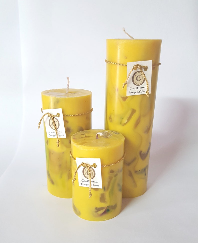 Set of Handmade Scented Pillar Candles Choose Your Scent Etsy