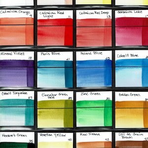 Watercolor Paint Set of 24 Half Pans From Renesans. Imported From ...