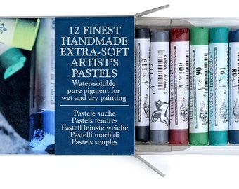 12 Finest handmade extra soft artist’s pastels-Basic set