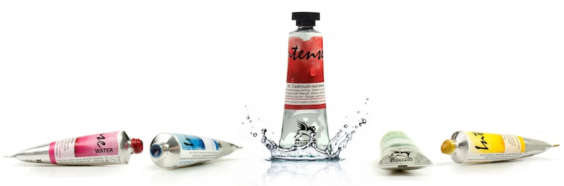 Intense watercolor paint in tube by Renesans:  Professional image 0