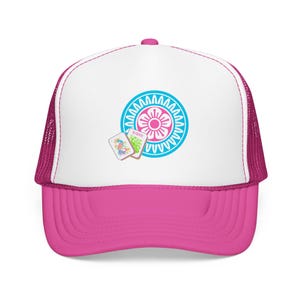 Mahjong Tile Pattern Foam Trucker Hat | Mahjong Letters Cap
