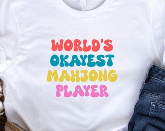 Grappig mahjongshirt: cadeau mahjongliefhebber