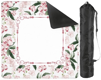 Mahjong Mat, Spring Floral Theme Mahjong Mat, Mah jongg Mat