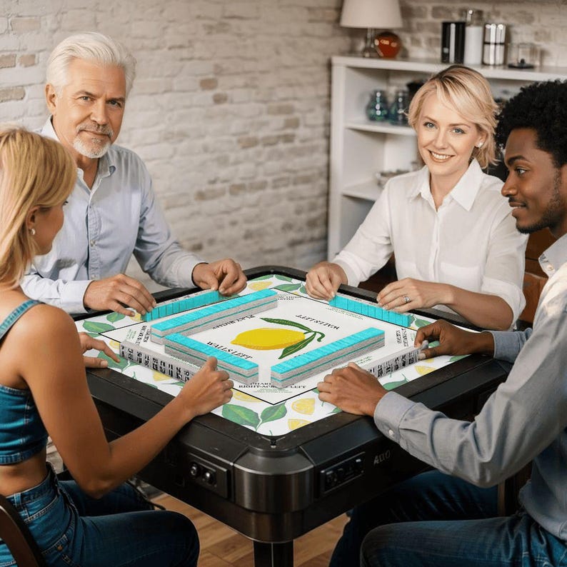 Lemon Theme Mahjong Mat – Fresh, Fun, and Perfect for Game Night image 8