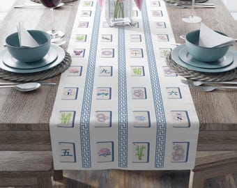Table Runner for Mahjong Parties, Mahjong Game Night Mat, Mahjong gift, Mahjong Party, Mahjong table cover, Mah jongg, Mahj, Mahjong decor
