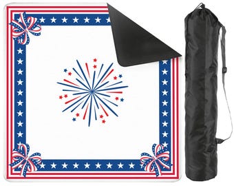 Mahjong Mat, USA Theme Mahjong Mat, Fourth of July Mahjong Mat, Patriotic Mahjong Mat, Mah jongg Mat, Red White and Blue Mahjong Mat