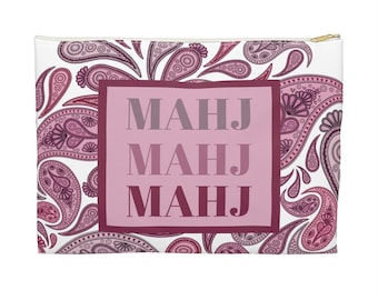 Mahjong Tile Bag: Large Zipper Pouch for Mahjong Enthusiasts