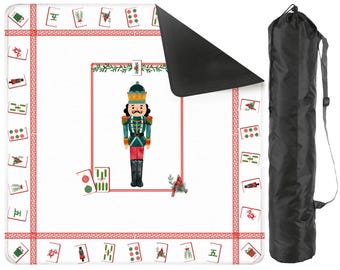 Nutcracker Mahjong Mat, Christmas Theme Mahjong Mat, Mahjong Holiday Mat, Mah jongg Mat