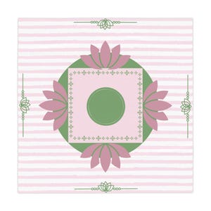 Mahjong Game Tablecloth: Vibrant Polyester Mat (55.1&quot; × 55.1&quot;)