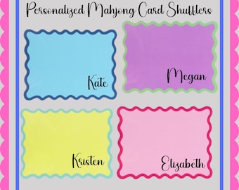 Mahjong Shuffler Card Personalized, Custom Mahjong Accessory, Gift for Mahjong Friends, Mahjong Group Gifts