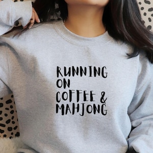 Mahjong Sweatshirt, Cracks Dots Bams, Cute Mahjong, Mahjong shirt, Gift for Mom, Mahjong lover, mahjong player, mahjong love
