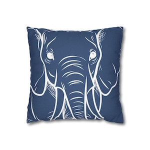 Elephant Pillowcase: Jungle Nursery Decor, Animal Lover Gift
