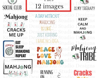 Mahjong Bundle, Mahjong svg, Mahjong png, Mahjong jpg, Mahjong Digital, Mahjong theme bundle, Digital bundle, Mahjong download, Mahjong Mahj