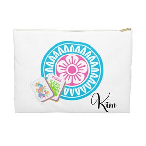 Personalized Mahjong Tile Accessory Pouch | Tile Storage Bag