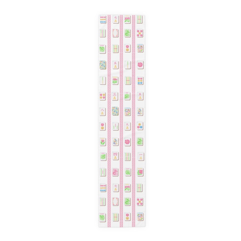 Table Runner for Mahjong Parties, Mahjong Game Night Mat, Mahjong gift, Mahjong Party, Mahjong table cover, Mah jongg, Mahj, Mahjong decor image 4